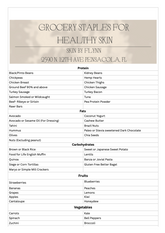 Helpful Grocery Staples for Skin Clearing